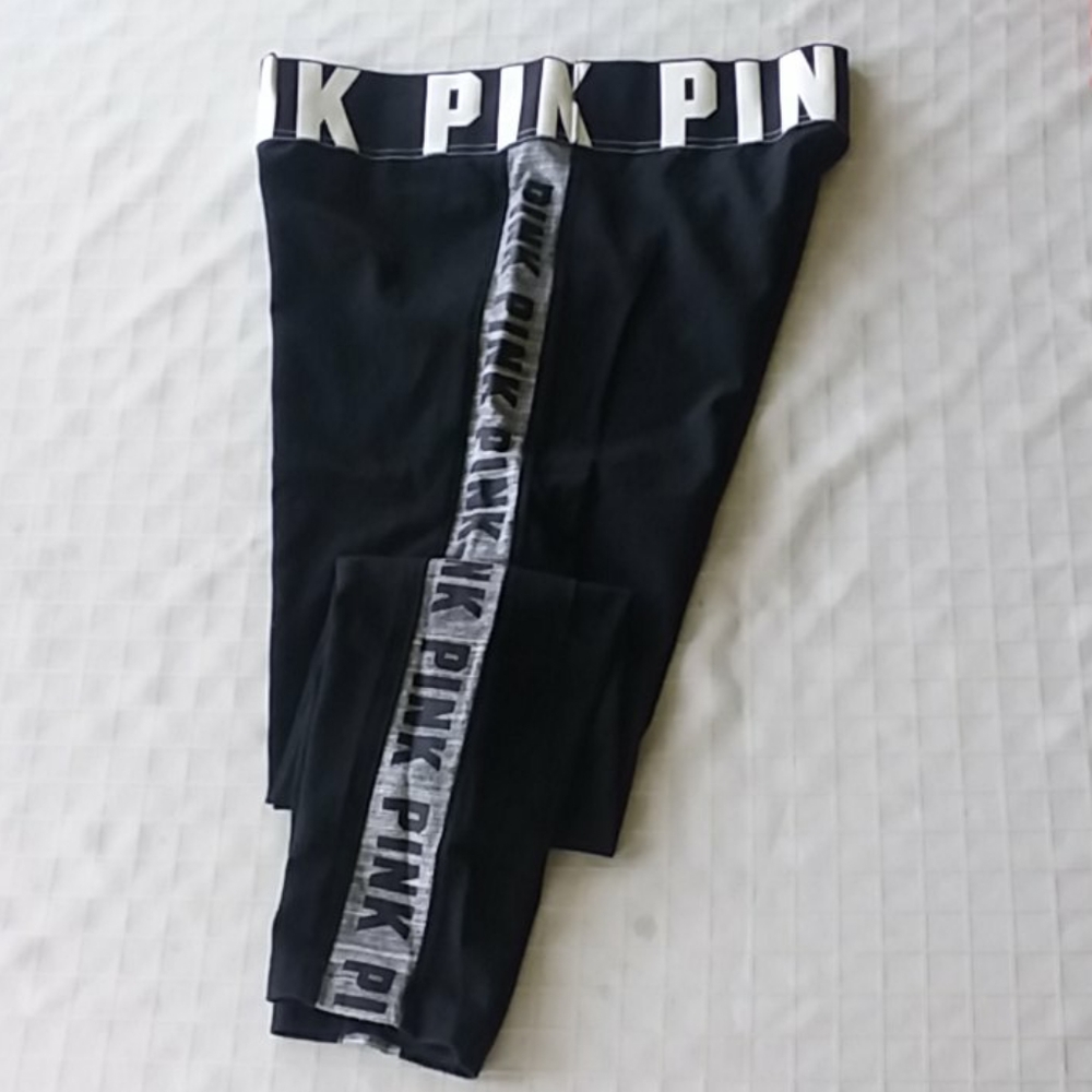 Pink cotton yoga leggings